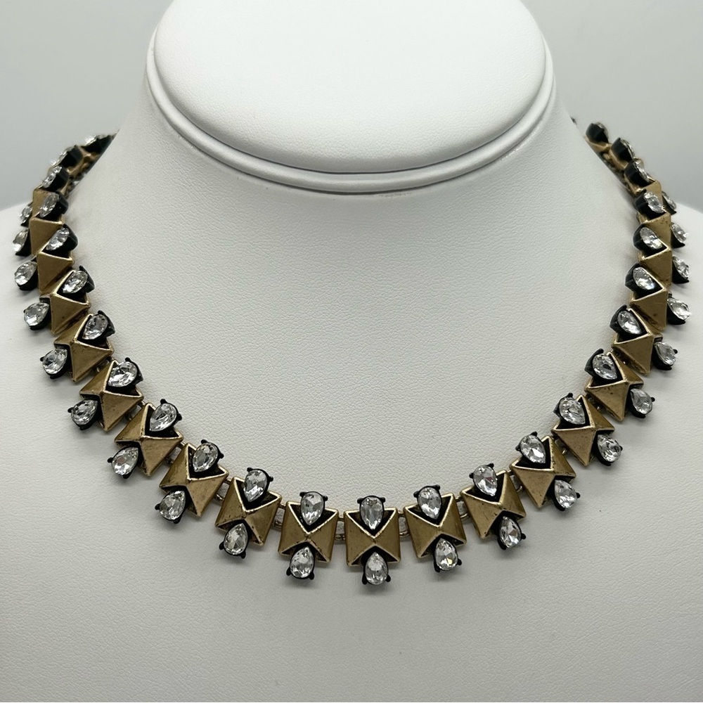 J. Crew Jeweled Gold Necklace
